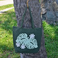Quilted Eco Bag Monstera 2 Quilted Eco Bag Monstera 2